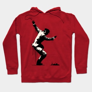 Dancing Man Graffiti Splash Art Hoodie